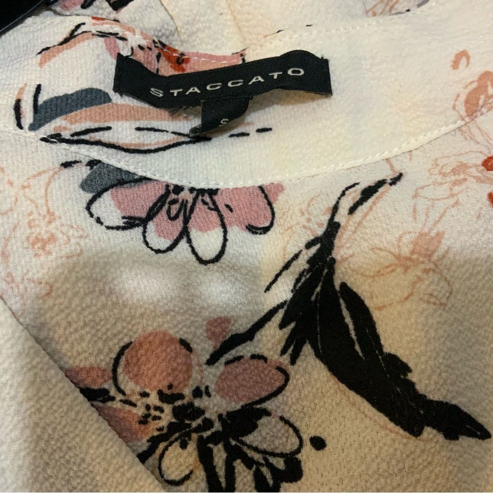 Staccato White Floral Maxi dress multicolor size Small - Picture 9 of 12